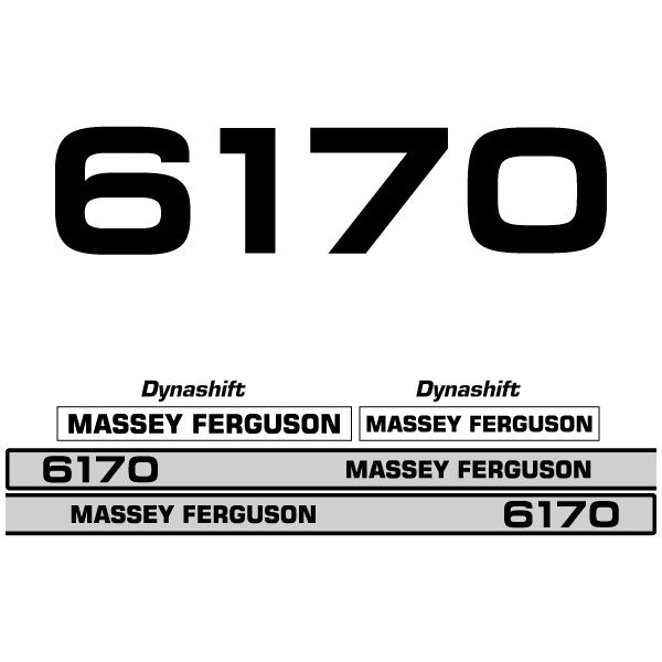 Massey Ferguson 6170 decal aufkleber adesivo sticker set