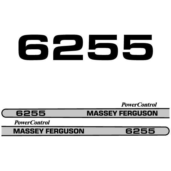 Massey Ferguson 6255 decal aufkleber adesivo sticker set