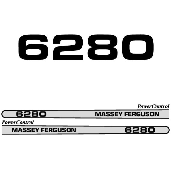 Massey Ferguson 6280 decal aufkleber adesivo sticker set