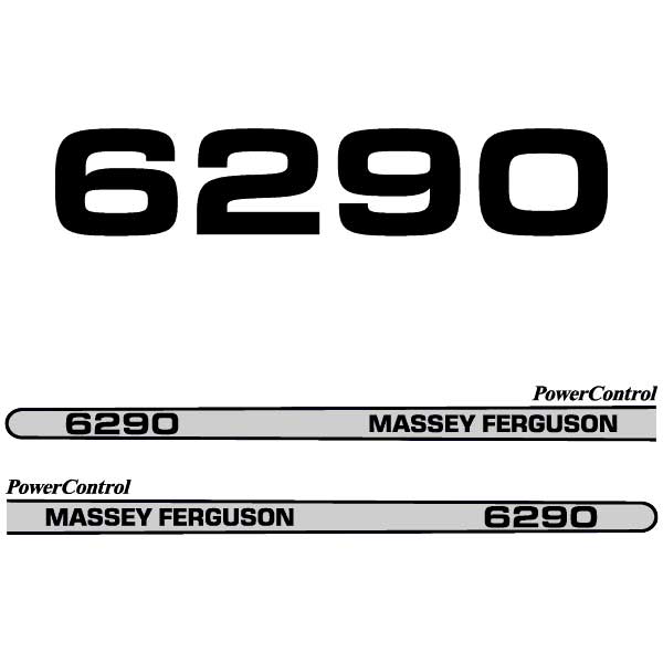 Massey Ferguson 6290 decal aufkleber adesivo sticker set