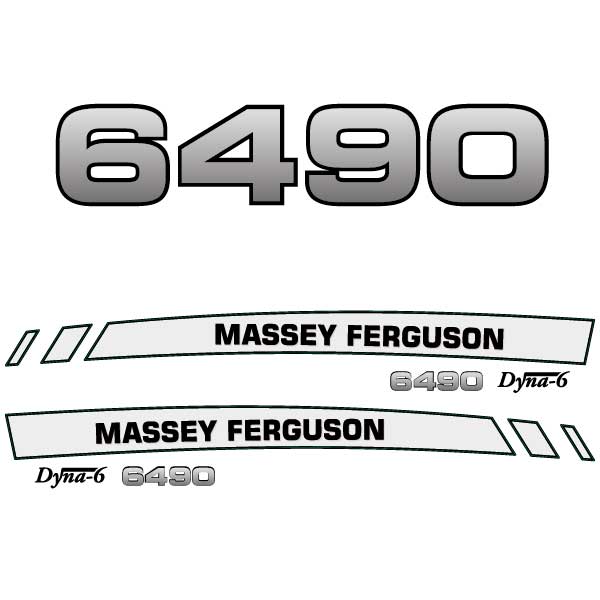 Massey Ferguson 6490 (2008-2012) decal aufkleber adesivo sticker set