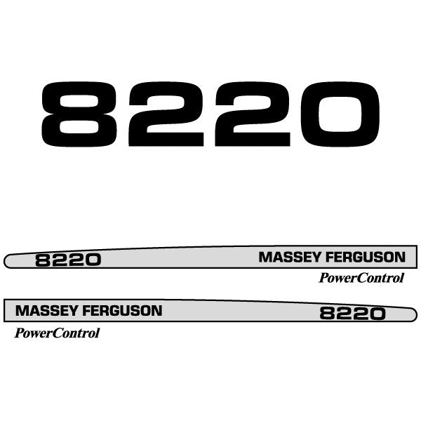 Massey Ferguson 8220 decal aufkleber adesivo sticker set