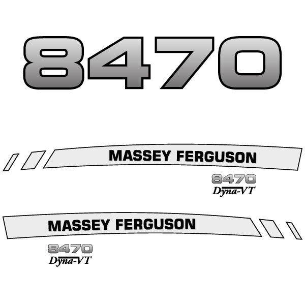 Massey Ferguson 8470 decal aufkleber adesivo sticker set