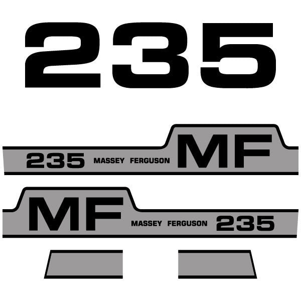 Massey Ferguson 235 decal aufkleber adesivo sticker set
