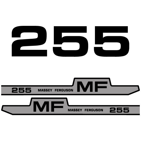 Massey Ferguson 255 decal aufkleber adesivo sticker set
