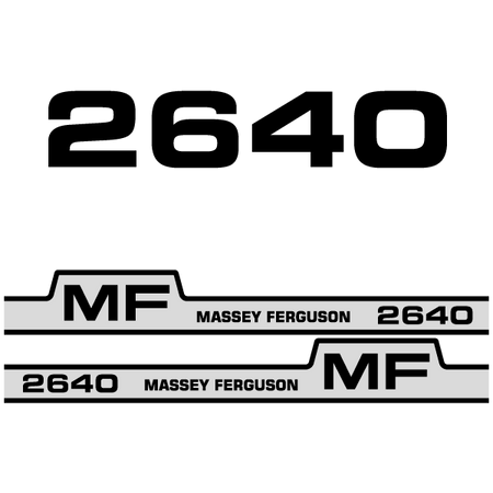 Massey Ferguson 2640 decal aufkleber adesivo sticker set