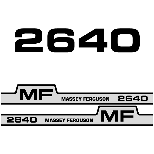 Massey Ferguson 2640 decal aufkleber adesivo sticker set