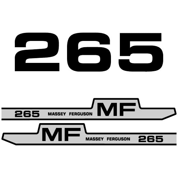 Massey Ferguson 265 decal aufkleber adesivo sticker set