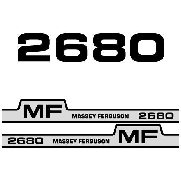 Massey Ferguson 2680 decal aufkleber adesivo sticker set