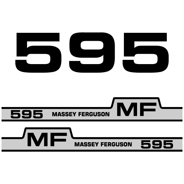 Massey Ferguson 595 decal aufkleber adesivo sticker set