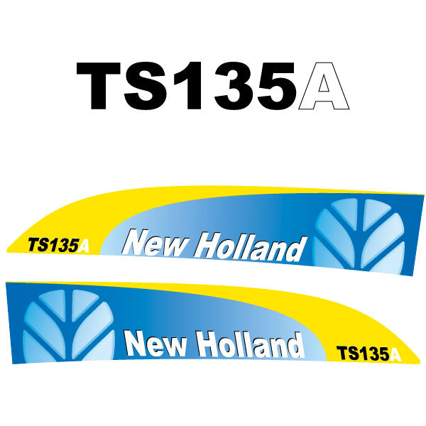 New Holland TS135A tractor decal aufkleber adesivo sticker set