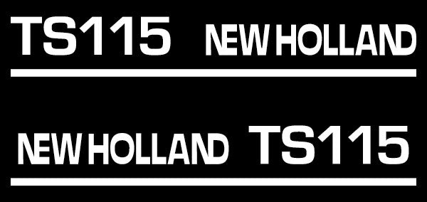 New Holland TS115 tractor decal aufkleber adesivo sticker set