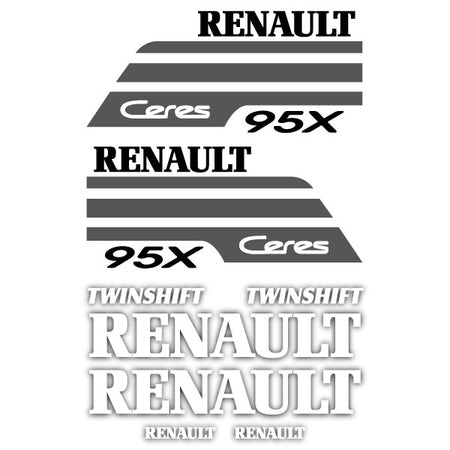 Renault 95X Ceres tractor decal aufkleber adesivo sticker set