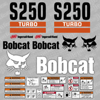 Bobcat S250 Turbo Loader Aftermarket Decal / Aufkleber / Adesivo / Sticker / Replacement Set