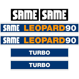 Same Tractor Emblems SAME LEOPARD 90 tractor decal aufkleber sticker set – 4.11 Decals