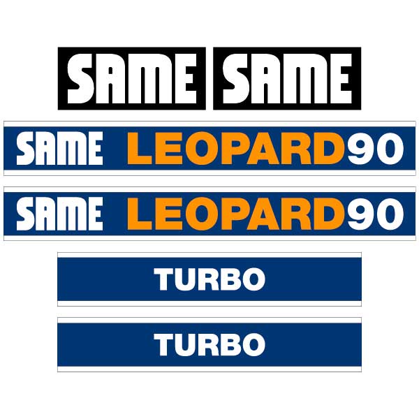 SAME LEOPARD 90 tractor decal aufkleber sticker set