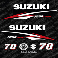 Suzuki 70 Four stroke outboard decal aufkleber adesivo sticker set