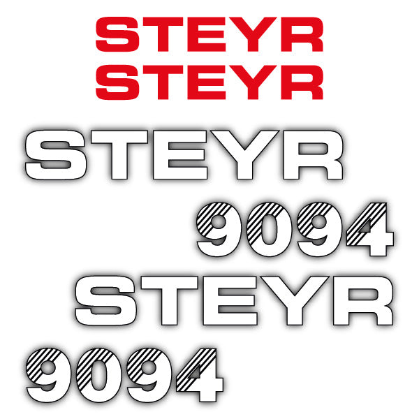 Steyr 9094 (1993) decal aufkleber adesivo sticker set