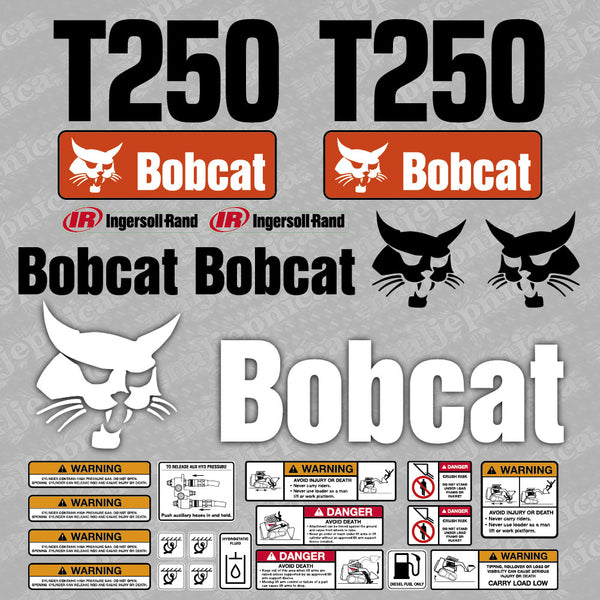 Bobcat T250 Loader Aftermarket Decal / Aufkleber / Adesivo / Sticker / Replacement Set