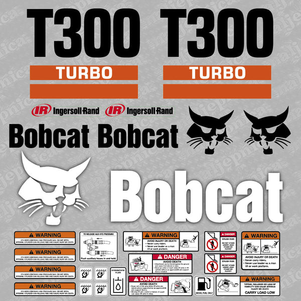 Bobcat T300 Turbo Loader Aftermarket Decal / Aufkleber / Adesivo / Sticker / Replacement Set