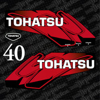 Tohatsu 40 outboard (2012) decal aufkleber adesivo sticker set
