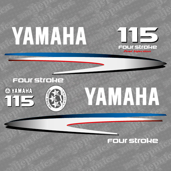 Yamaha 115 four stroke outboard (2002-2006) decal aufkleber addesivo sticker set