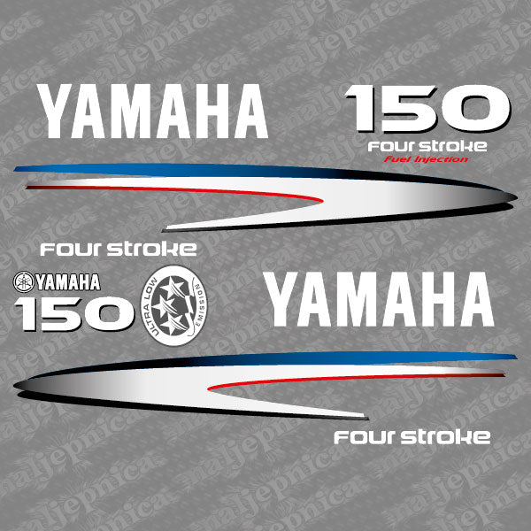Yamaha 150 four stroke outboard (2002-2006) decal aufkleber addesivo sticker set