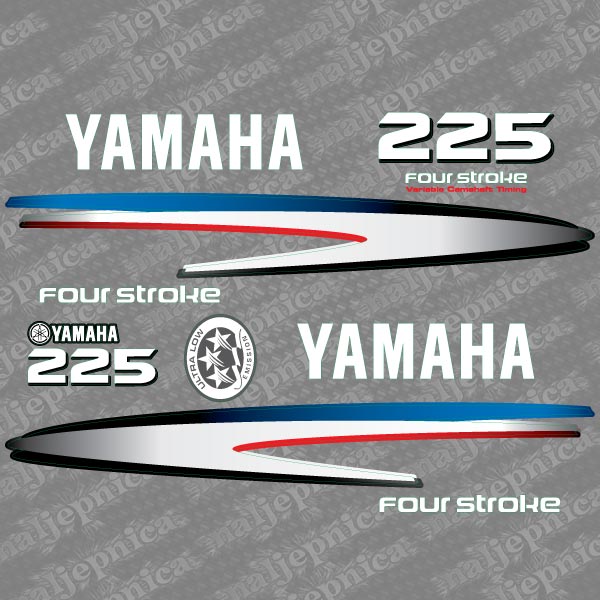 Yamaha 225 four stroke outboard (2002-2006) decal aufkleber addesivo sticker set