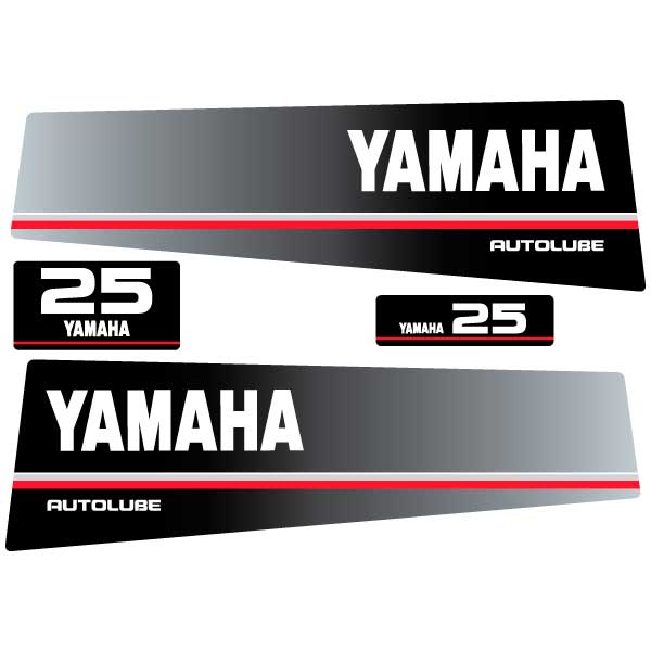 Yamaha 25 autolube outboard (1991) decal aufkleber sticker set