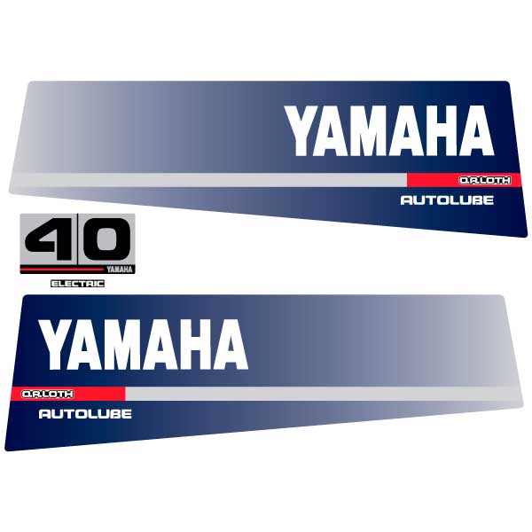 Yamaha 40 O.R.LOTH autolube outboard (1991) decal aufkleber adesivo sticker set