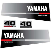 Yamaha 40 autolube outboard decal aufkleber adesivo sticker set