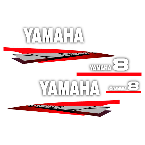 Yamaha 8 outboard (1998-2001) decal aufkleber addesivo sticker set