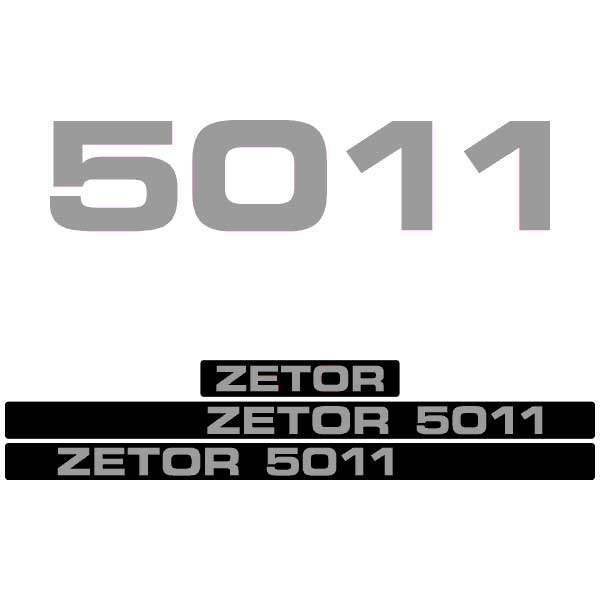 Zetor 5011 tractor decal aufkleber adesivo sticker set