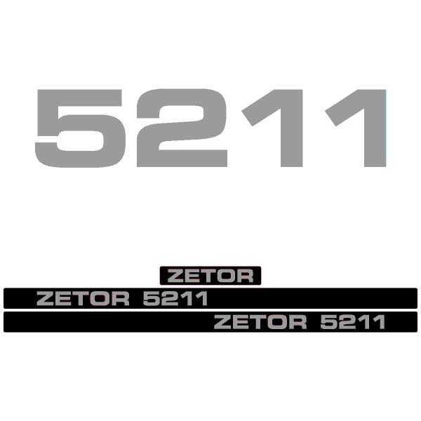 Zetor 5211 tractor decal aufkleber adesivo sticker set