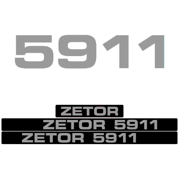 Zetor 5911 tractor decal aufkleber adesivo sticker set