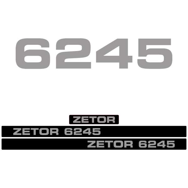 Zetor 6245 tractor decal aufkleber adesivo sticker set