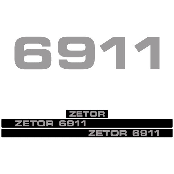 Zetor 6911 tractor decal aufkleber adesivo sticker set