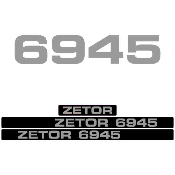 Zetor 6945 tractor decal aufkleber adesivo sticker set