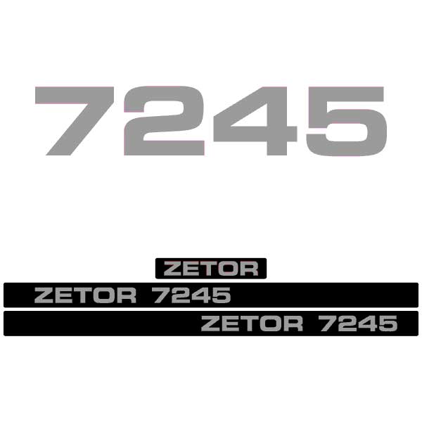 Zetor 7245 tractor decal aufkleber adesivo sticker set
