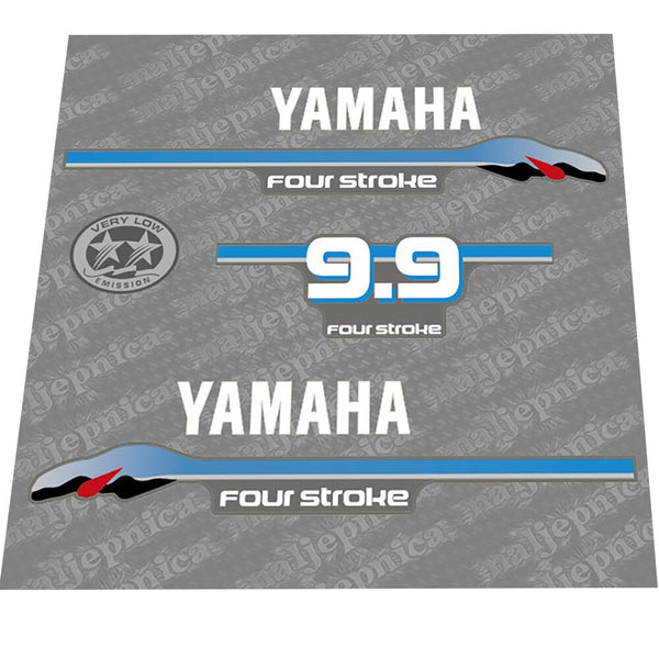 Yamaha 9.9 four stroke Outboard Decal Sticker Set