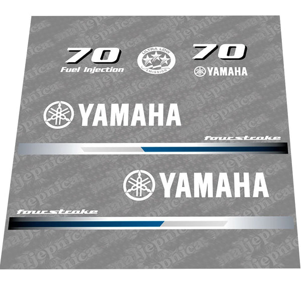 Yamaha 70 Four Stroke (2013) Outboard Decal Sticker Set