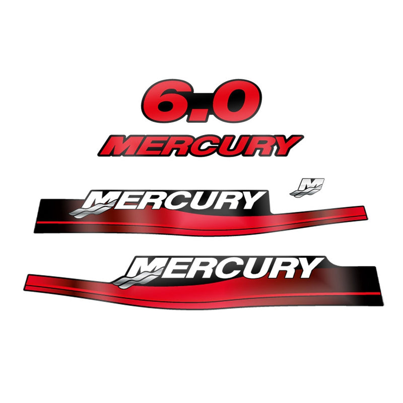 Mercury 6.0 1999-2004 outboard decal sticker set