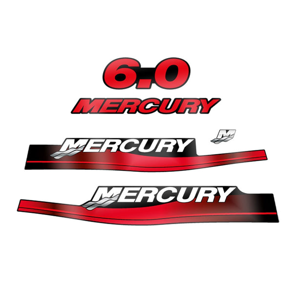 Mercury 6.0 1999-2004 outboard decal sticker set