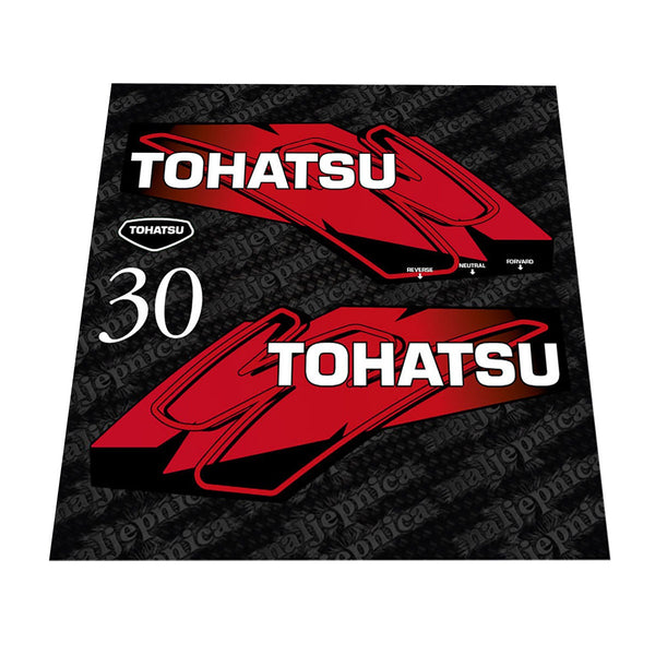 Tohatsu 30 Two Stroke (2012) Outboard Decal Sticker Set