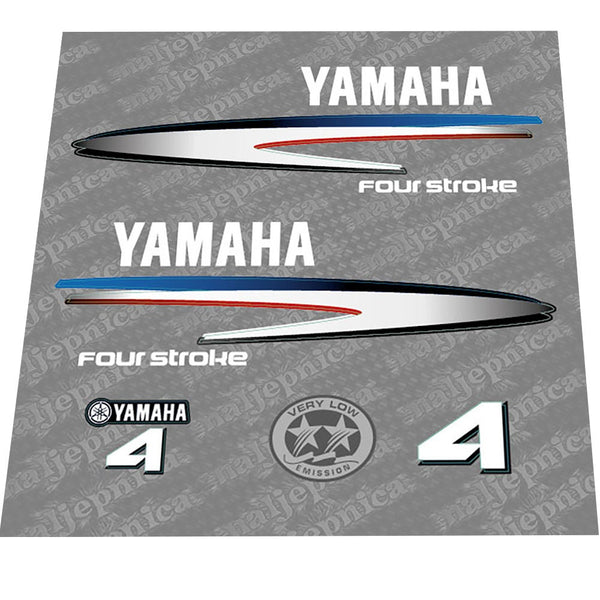 Yamaha 4 (2002-2006) Outboard Decal Sticker Set