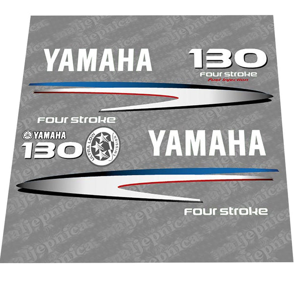 Yamaha 130 Four Stroke (2002-2006) Outboard Decal Sticker Set