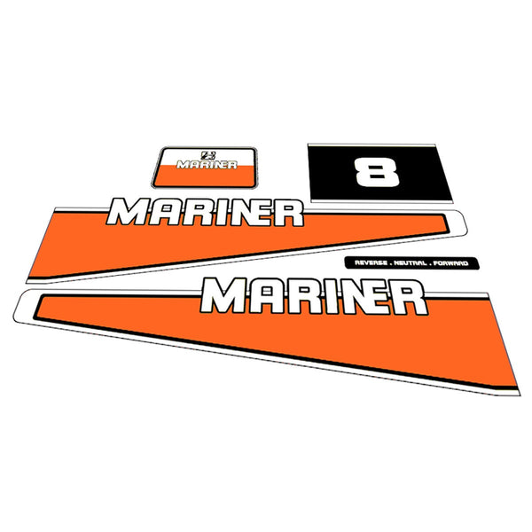 Mariner 8 (1982) Outboard Decal Sticker Set
