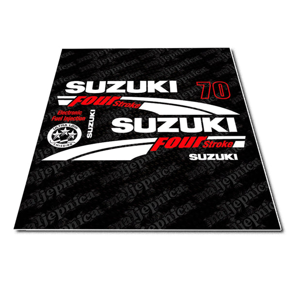 Suzuki 70 Four Stroke (2004) Outboard Decal Sticker Set