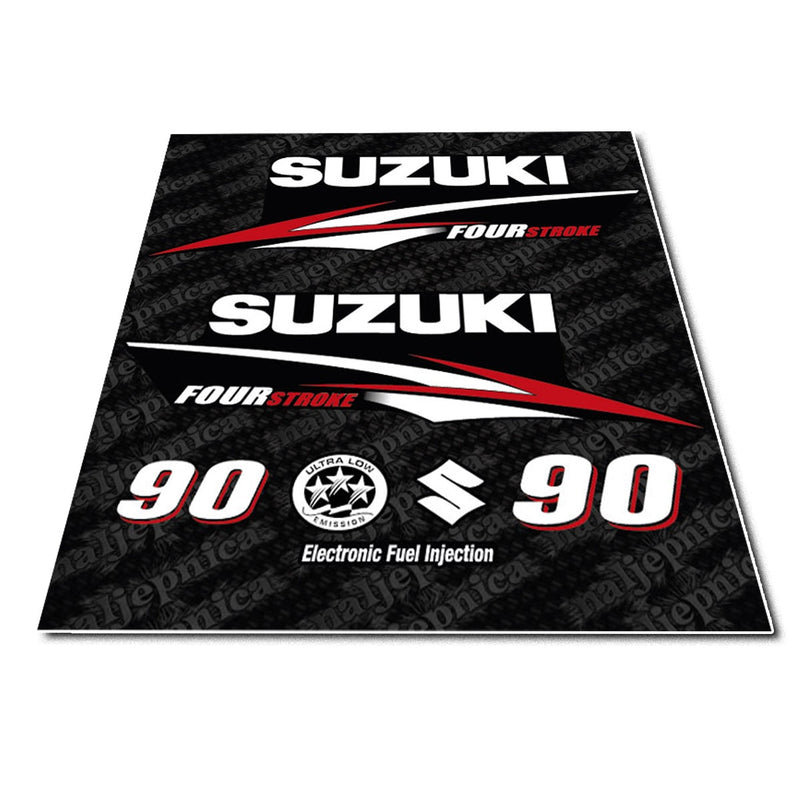 Suzuki 90 Four Stroke Outboard Decal Sticker Set