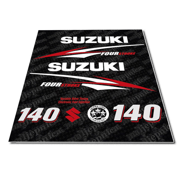 Suzuki 140 Four Stroke Outboard Decal Sticker Set